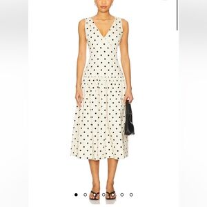 L’Academie Polina Midi Dress in Maude Dot